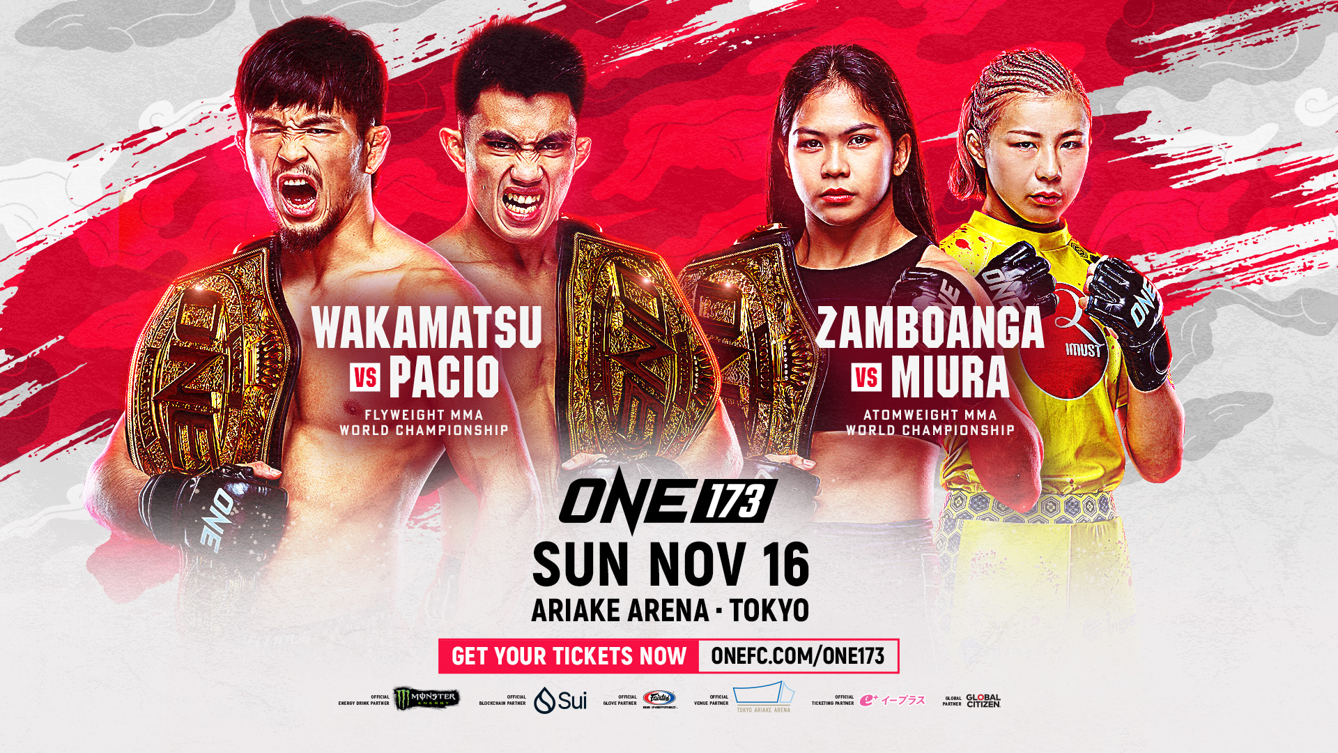 ONE 173 MMA World Title announcements