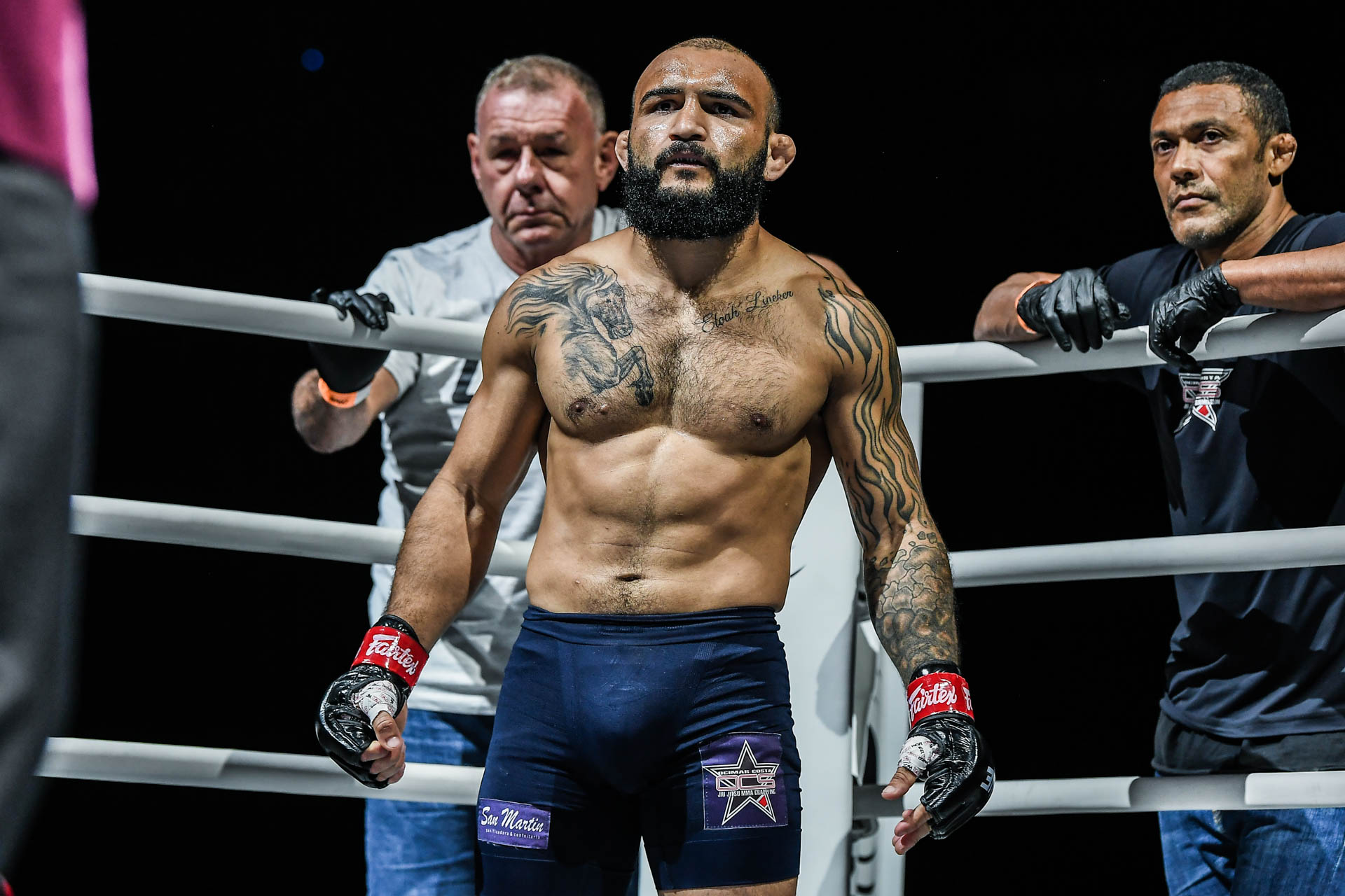 John Lineker stands in the ring at ONE Fight Night 7