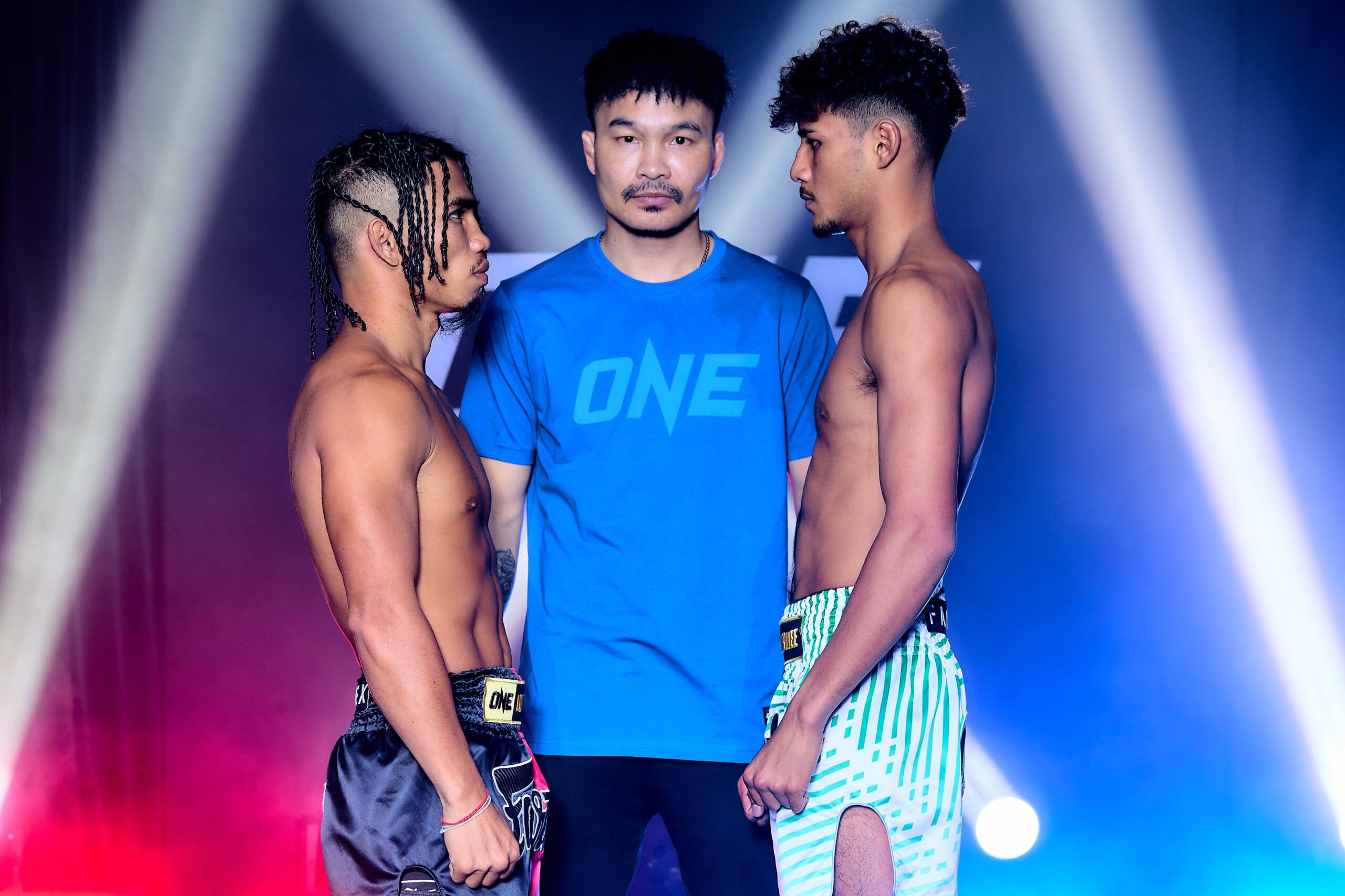 Muay Thai stars Suriyanlek Por Yenying and Decho Por Borirak face off ahead of ONE Friday Fights 124