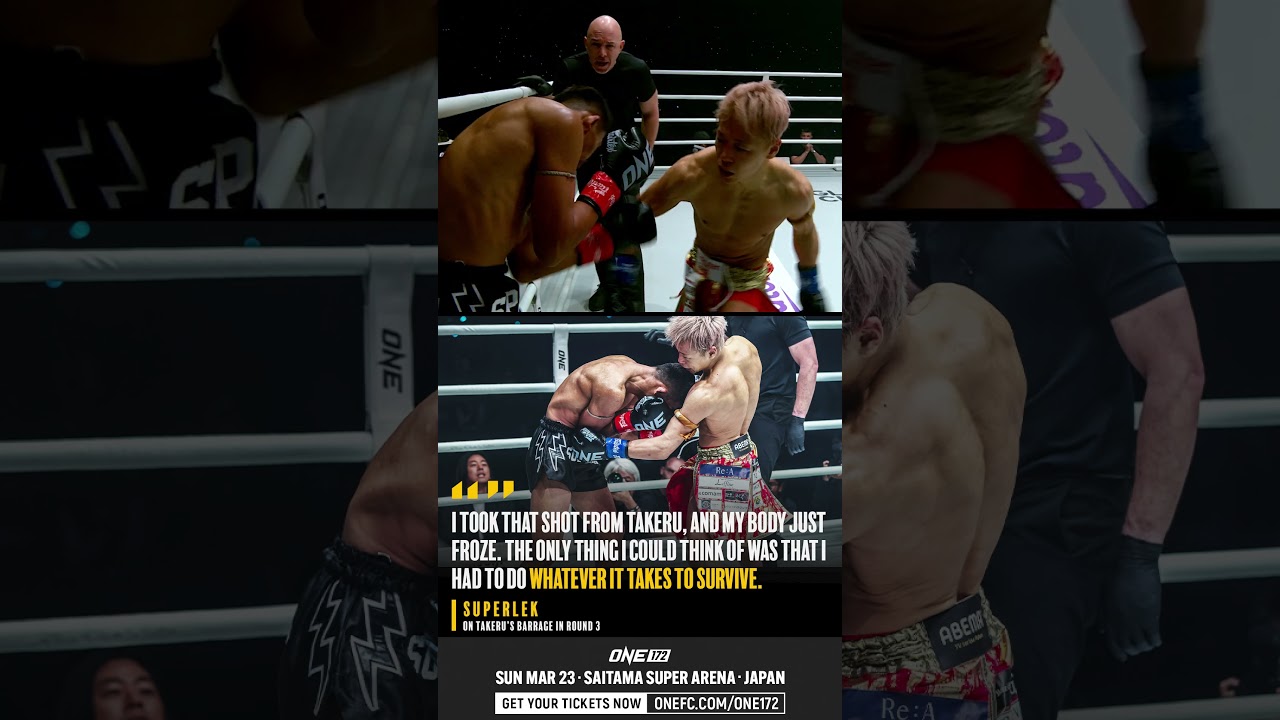 Survived the storm  Takeru and Superlek are locked in for their respective matches at ONE 172!